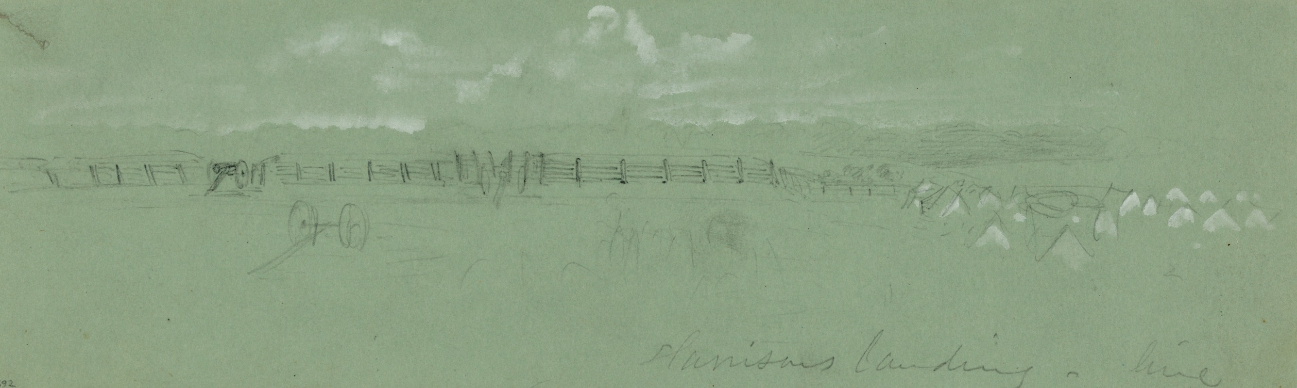 Harrisons landing-line by Альфред Рудольф Уод, 1862 — digital art print download