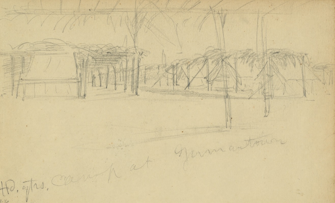 Hd. qtrs. camp at Germantown — Альфред Рудольф Уод