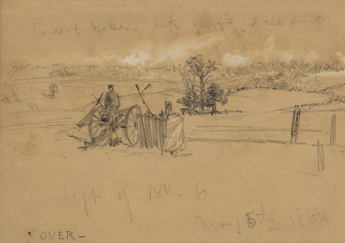 Left of No. 6, May 5th, 1864 — Alfred Rudolph Waud