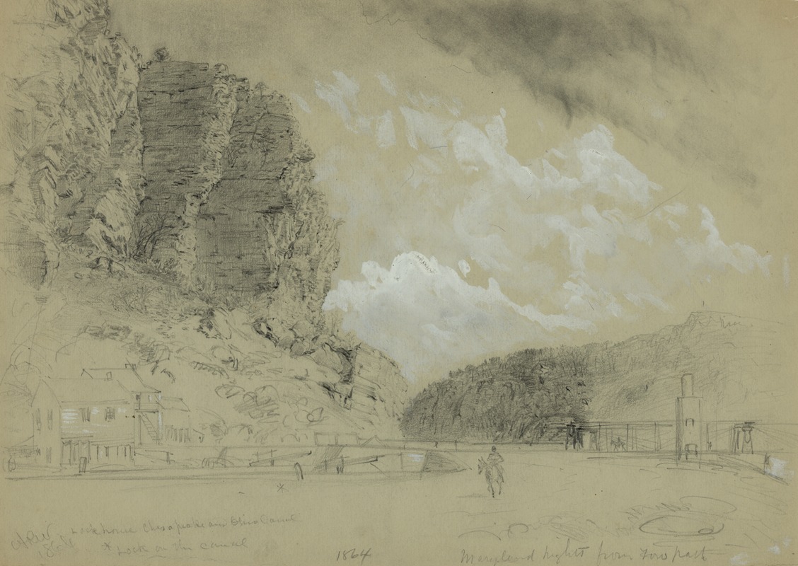 Lockhouse Chesapeake and Ohio canal — Alfred Rudolph Waud