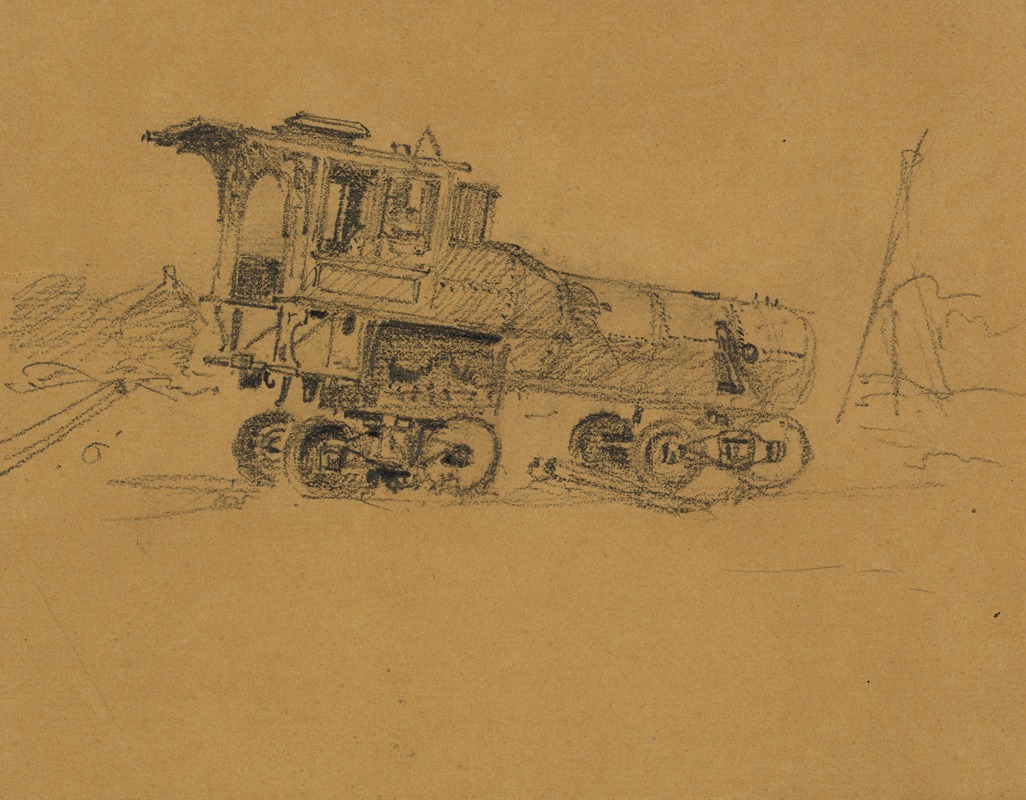 Locomotive by Альфред Рудольф Уод, 1860-1865 — digital art print download