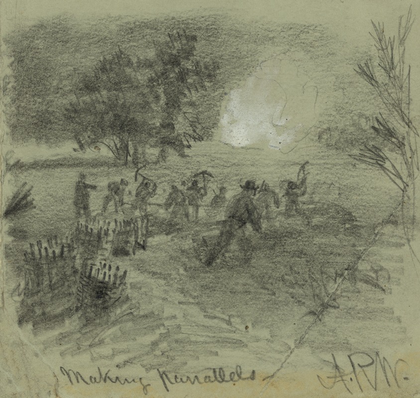 Making parrallels by Альфред Рудольф Уод, 1864 — digital art print download
