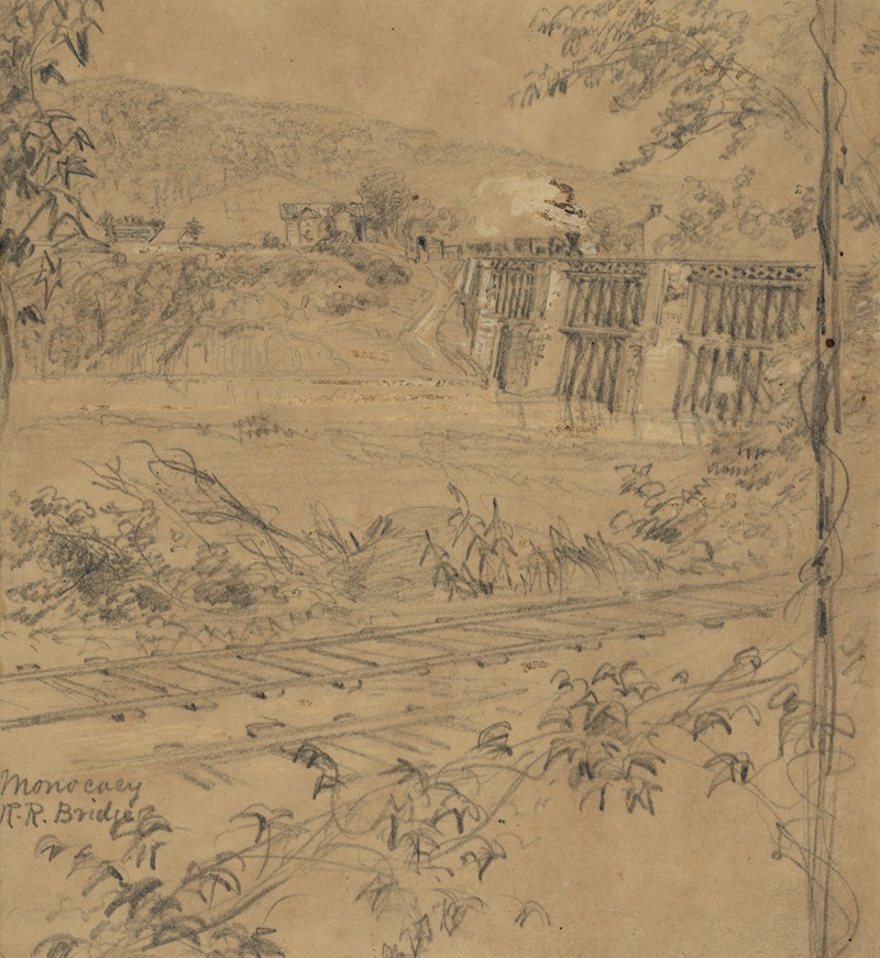 Monocacy R.R. Bridge by Альфред Рудольф Уод, 1863 — digital art print download