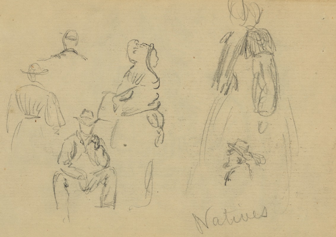 Natives by Alfred Rudolph Waud, 1860-1865 — digital art print download