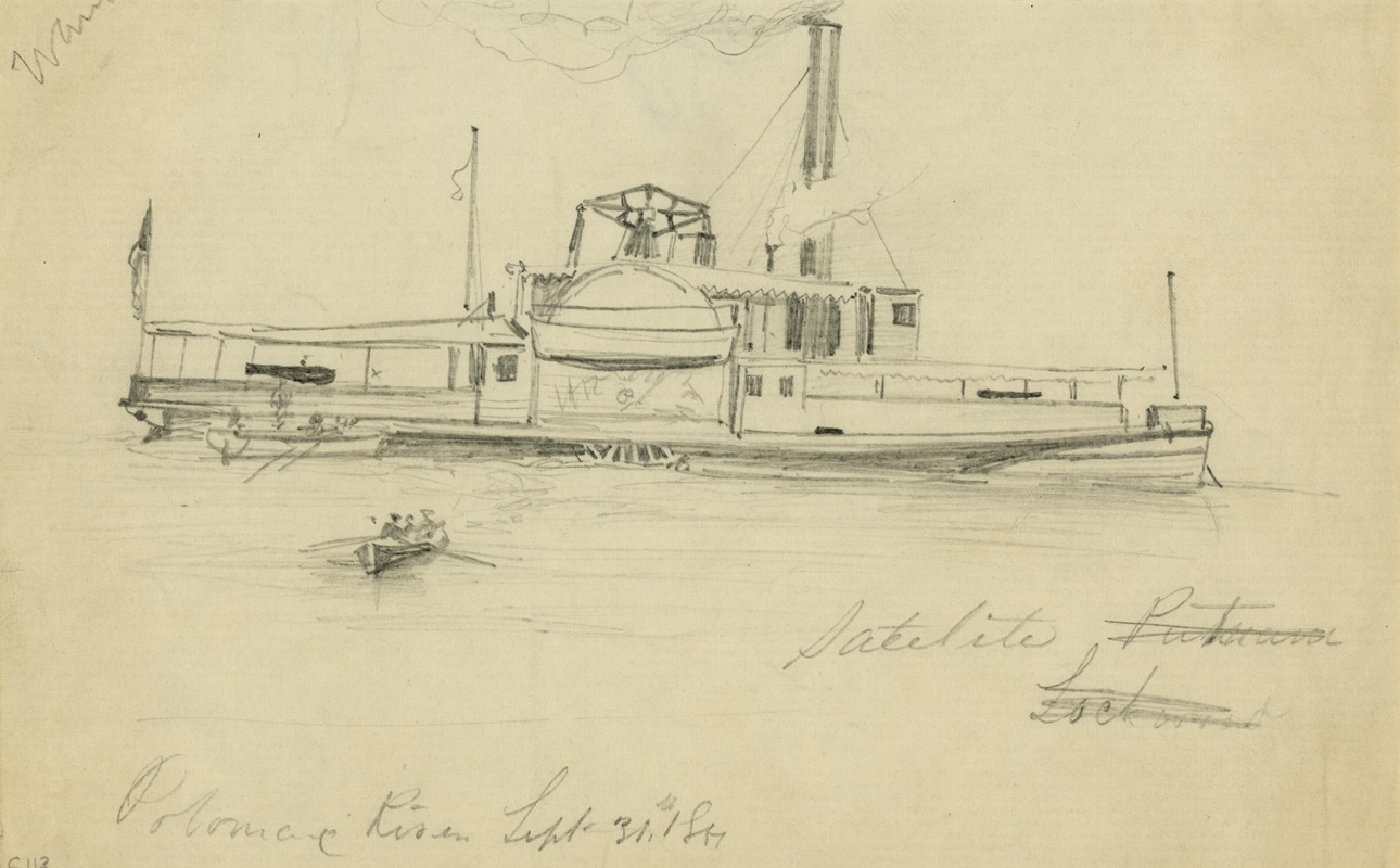 Potomac River, Sept. 31st, 1861 by Альфред Рудольф Уод, 1861 — digital art print download