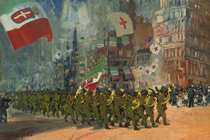 Берсальери by Джордж Лукс, 1918 — digital art print download