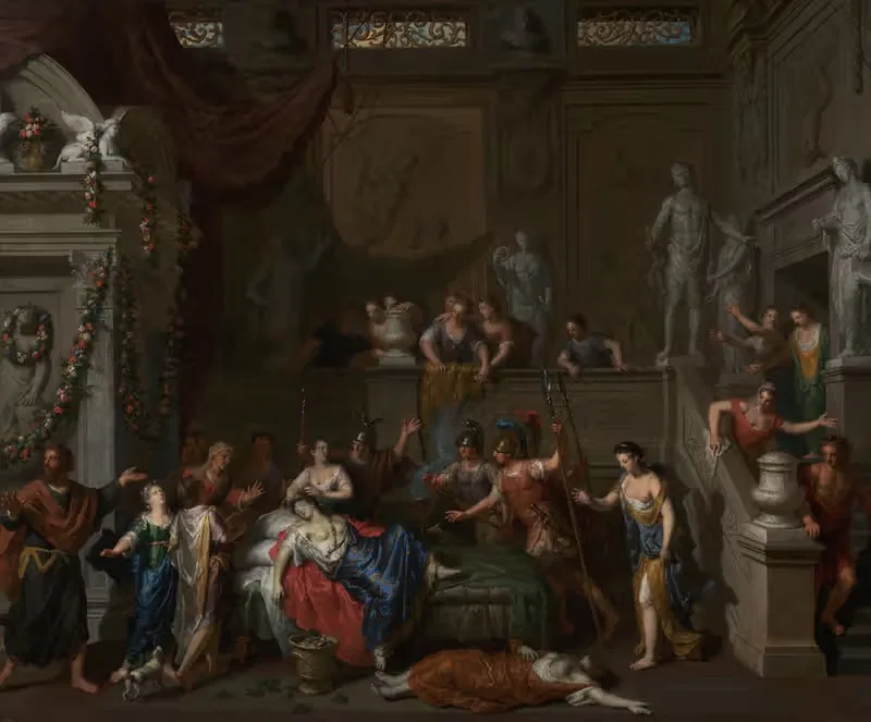 The Death of Cleopatra — Gerard Hoet