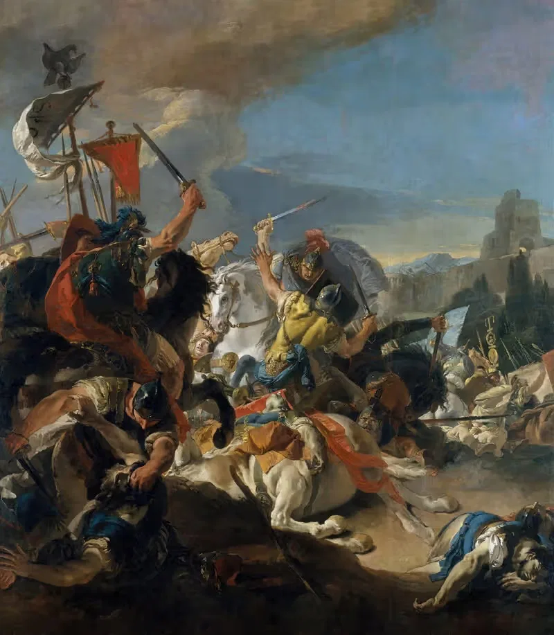 The Battle of Vercellae — Giovanni Battista Tiepolo