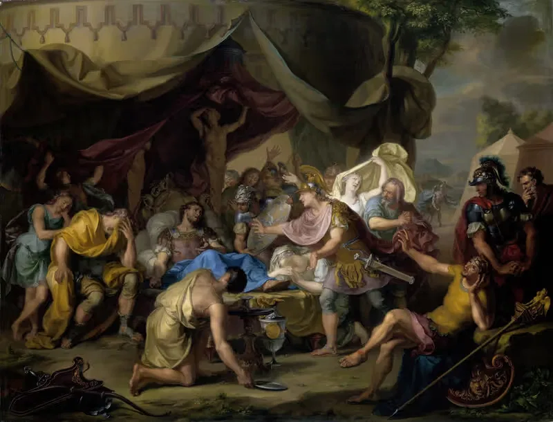 The Death of Epaminondas — Isaac Walraven