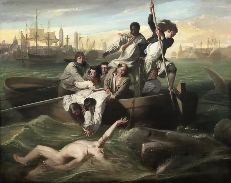 Watson and the Shark by John Singleton Copley, 1778 — digital art print download