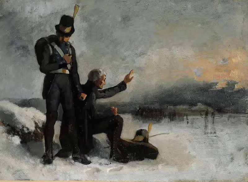 Сцена из Финской войны by Альберт Эдельфельт, 1874 — digital art print download