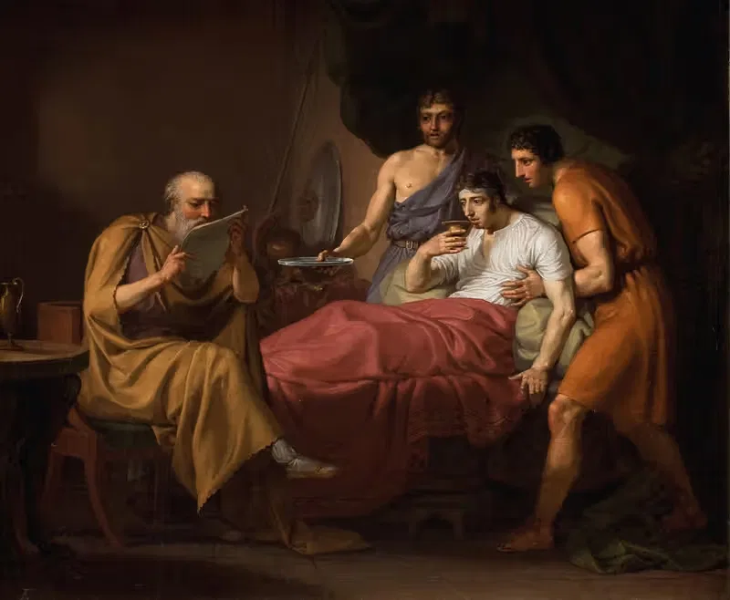 Александр Великий на смертном одре by Кристоффер Вильгельм Эккерсберг, 1806 — digital art print download