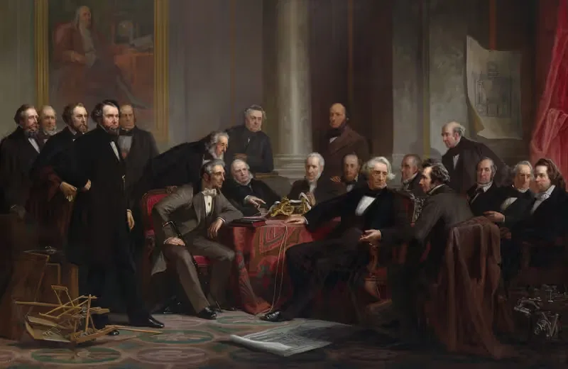 Men Of Progress by Christian Schussele — digital art print download