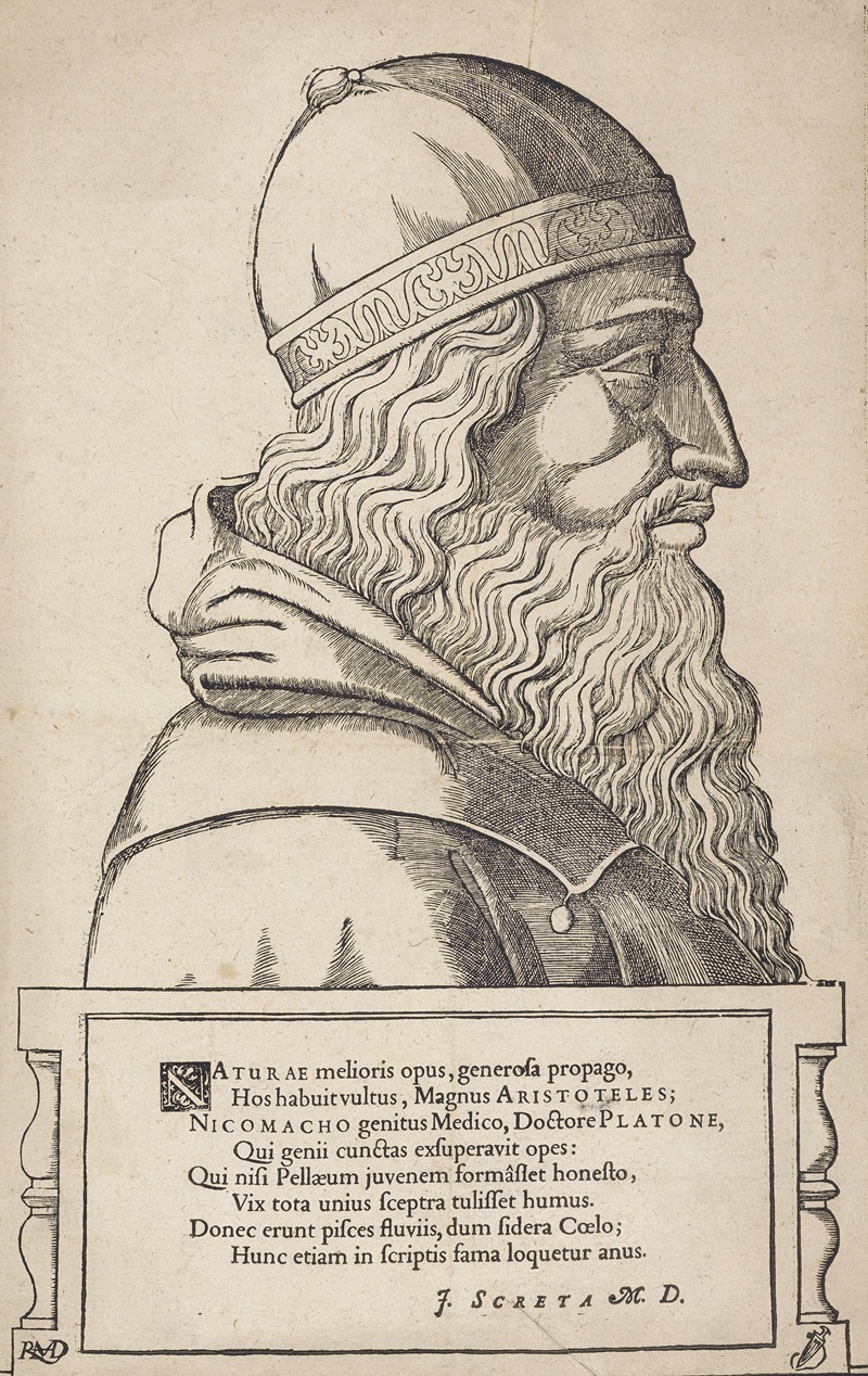 Portrait Of Aristotle by Hans Rudolf Manuel, 1549 — digital art print download