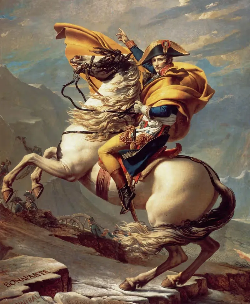 Наполеон пересекает Альпы by Жак Луи Давид, 1800 — digital art print download