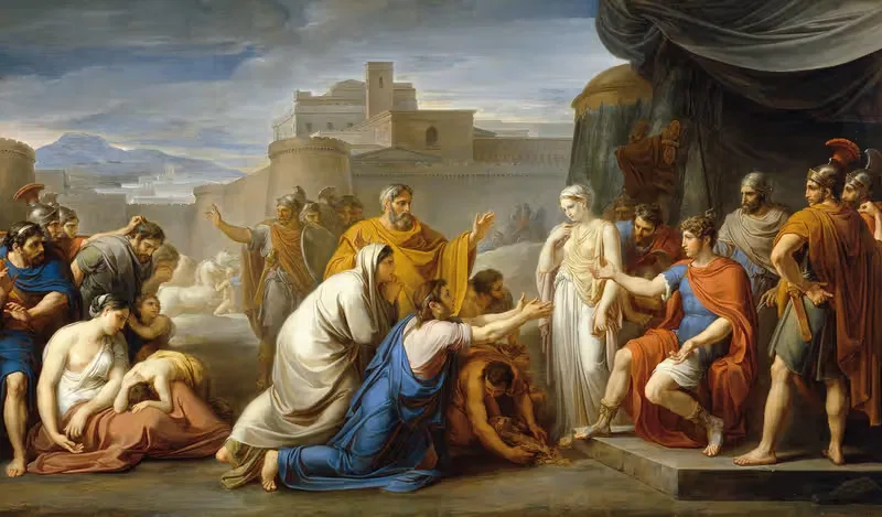 Scipios Mäßigung by Vincenzo Camuccini, 1808–1811 — digital art print download