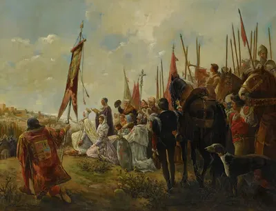 Изабелла I Кастильская, завоевательница Гранады by Антонио Касановы и Эстораха — digital art print download