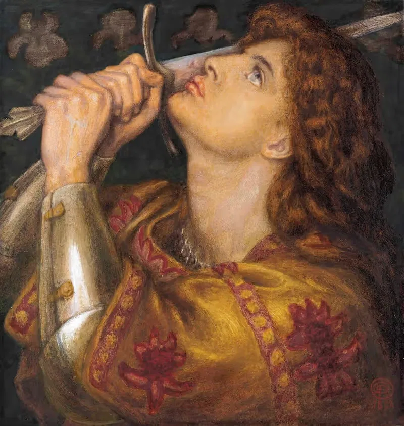 Жанна д'Арк by Данте Габриэль Россетти, 1864 — digital art print download