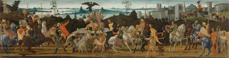 Тарквиний Приск, входящий в Рим by Якопо дель Селлайо, c. 1470 — digital art print download