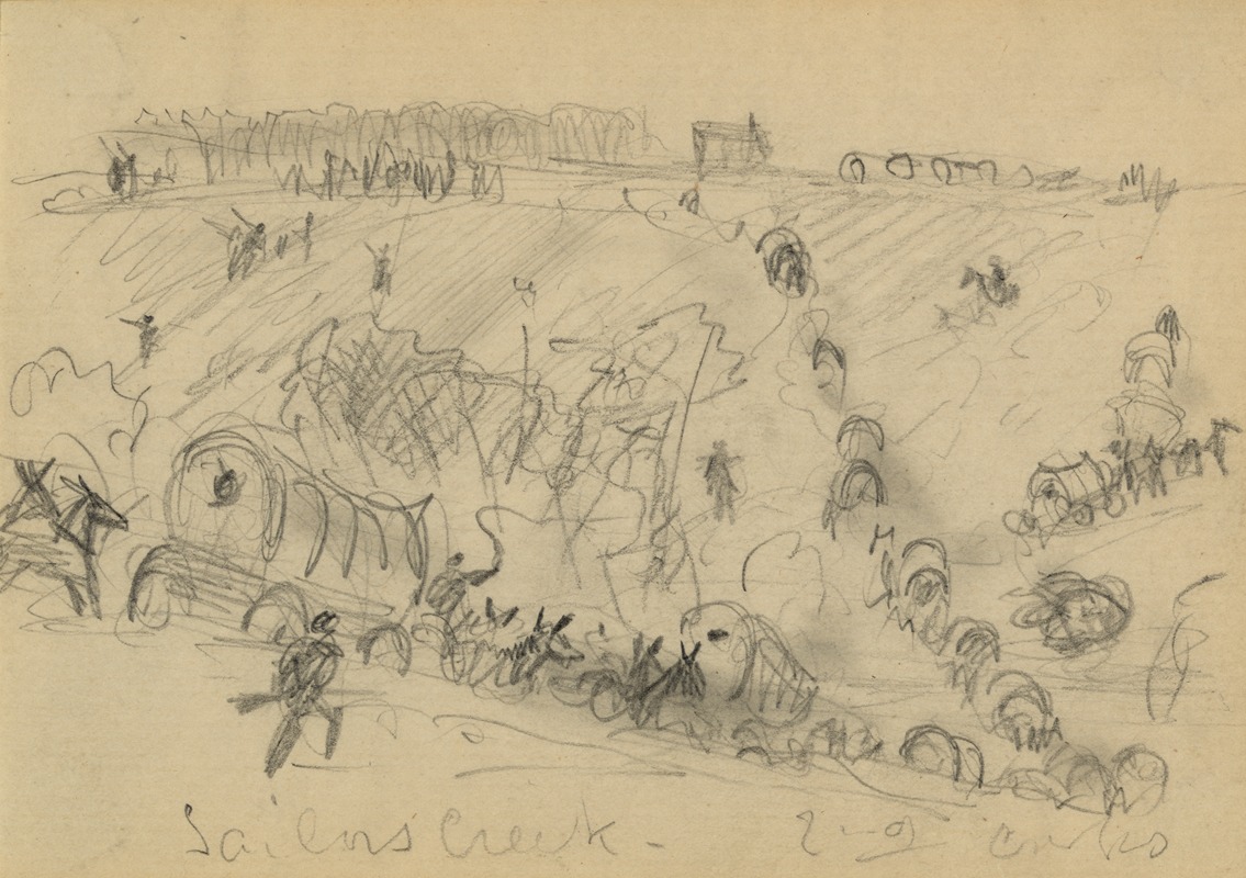 Sailors Creek 2nd Corps by Альфред Рудольф Уод, 1865 — digital art print download