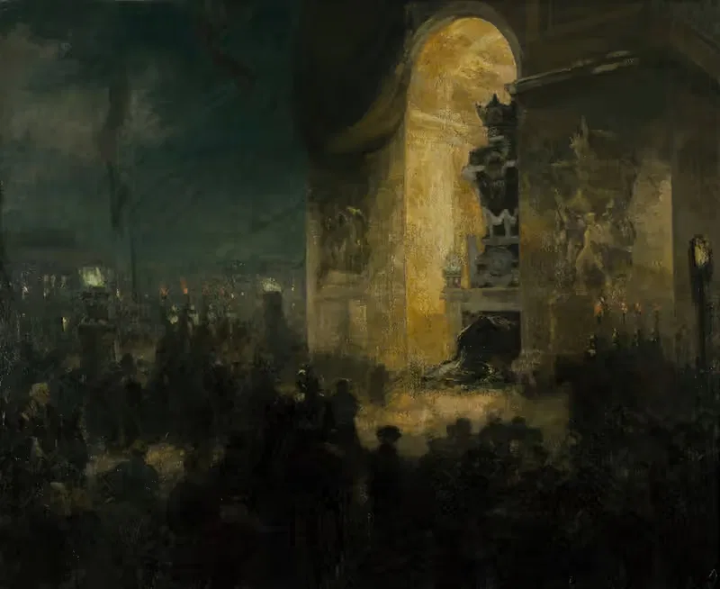 Вечеринка под Аркой Победы by Альфред Филипп Ролл, 1903 — digital art print download
