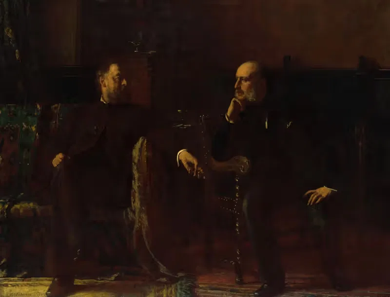 Законопроект о финансировании by Истмен Джонсон, 1881 — digital art print download