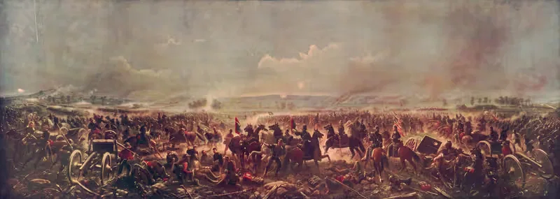 Битва при Геттисберге by Джеймс Уокер, 1907 — digital art print download