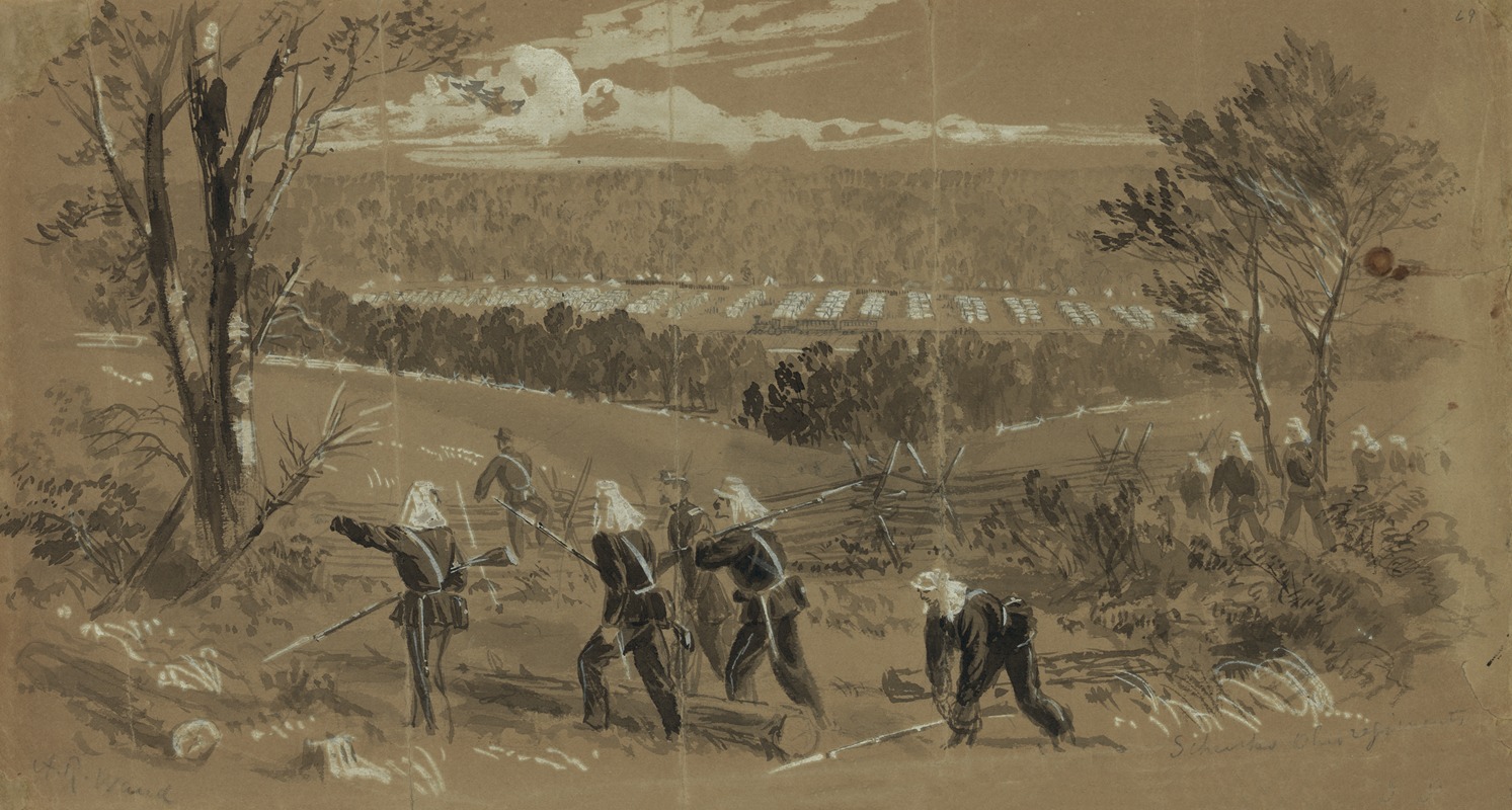 Schenks Ohio regiments by Альфред Рудольф Уод, 1861 — digital art print download
