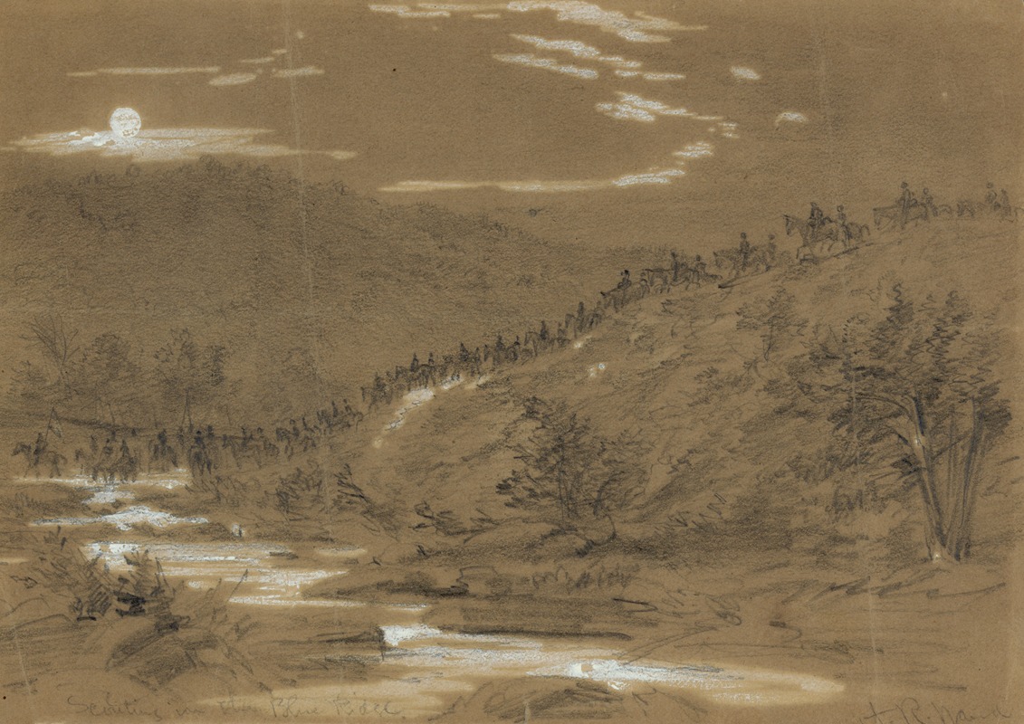Scouting in the Blue Ridge by Альфред Рудольф Уод, 1862 — digital art print download