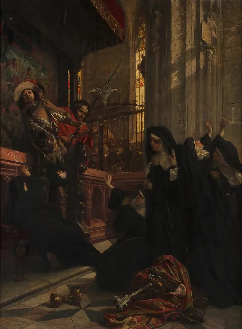 Церковный осквернитель в тридцатилетней войне by Рудольф Гейлинг, 1871 — digital art print download