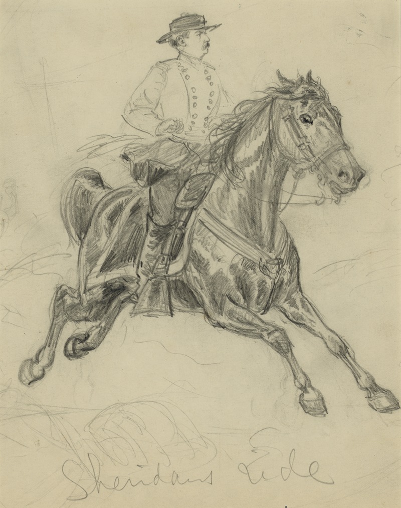 Sheridans ride by Альфред Рудольф Уод, 1864 — digital art print download