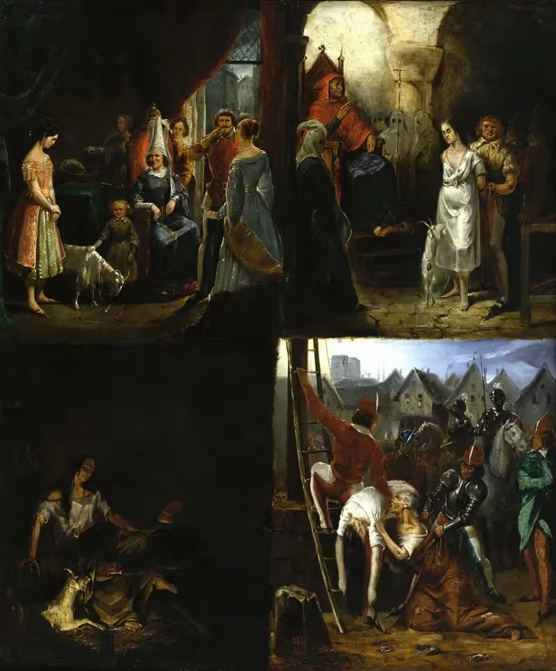 Сцены из Нотр-Дам де Пари by Антуан Ривулон, 1832 — digital art print download