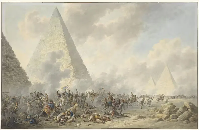 Битва при пирамидах by Дирк Лангендайк, 1803 — digital art print download