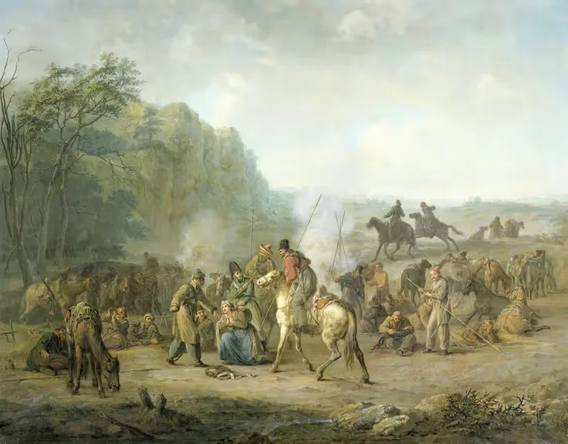 Cossack Bivouac, 1813 by Louis Moritz, 1813 - 1814 — digital art print download
