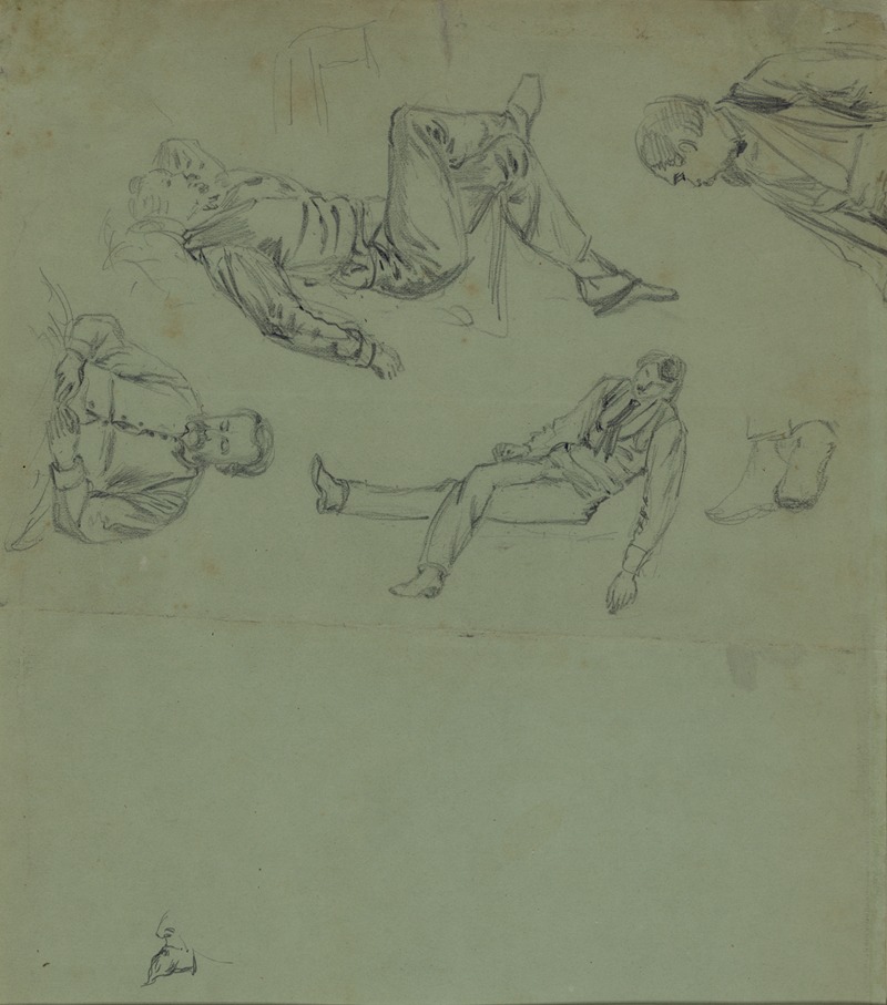 Sketches of figures in repose — Alfred Rudolph Waud