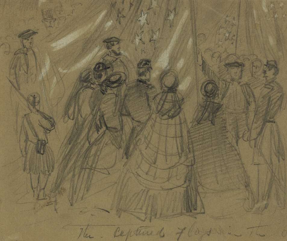 The captured flags in the O by Alfred Rudolph Waud, 1862 — digital art print download