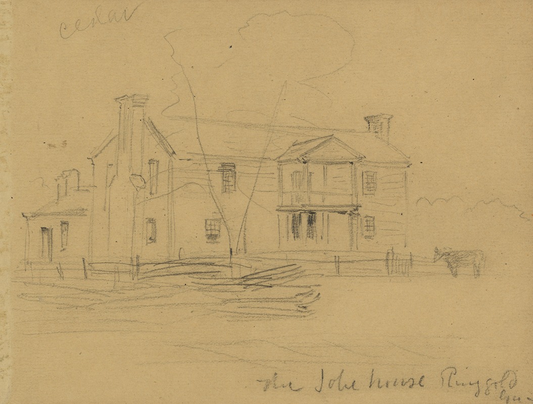 The Jobe house. Ringgold, Ga. by Альфред Рудольф Уод, 1864 — digital art print download