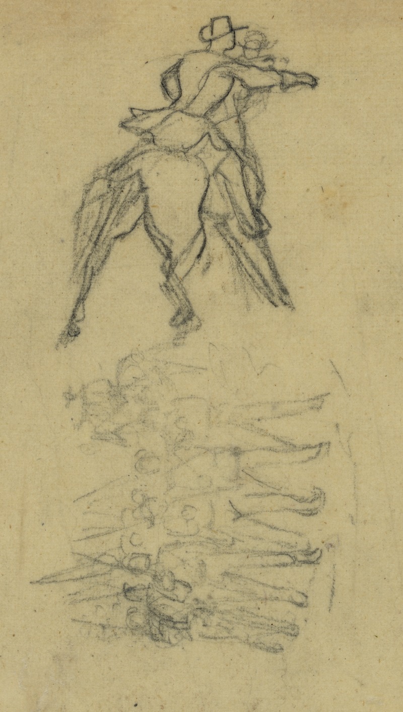 Two sketches by Альфред Рудольф Уод — digital art print download