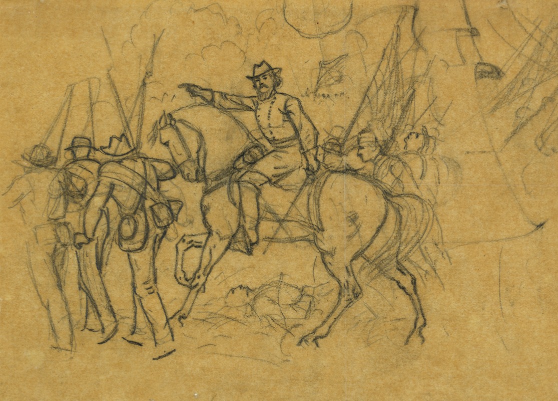 Unidentified officer directing his men — Альфред Рудольф Уод