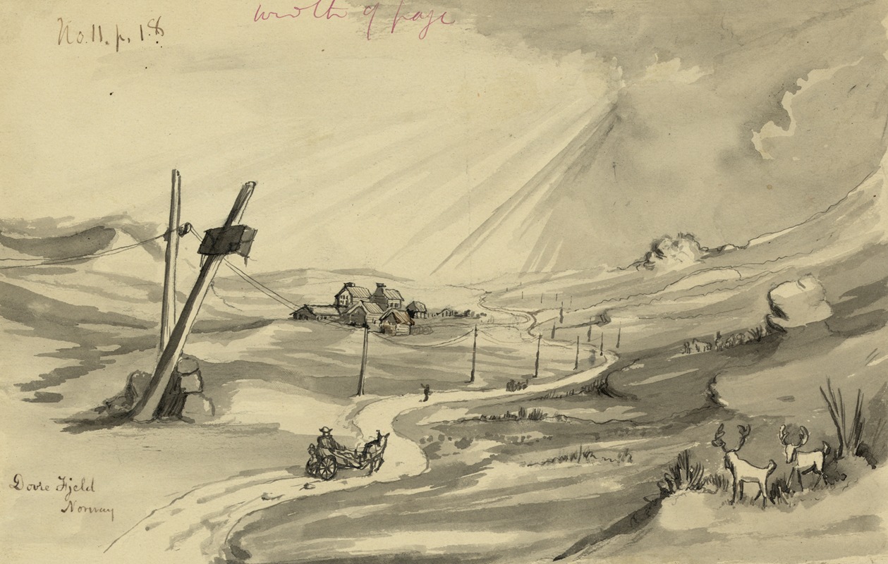 Dovie Fjeld, Norway by Баярд Тейлор, 1856-1857 — digital art print download