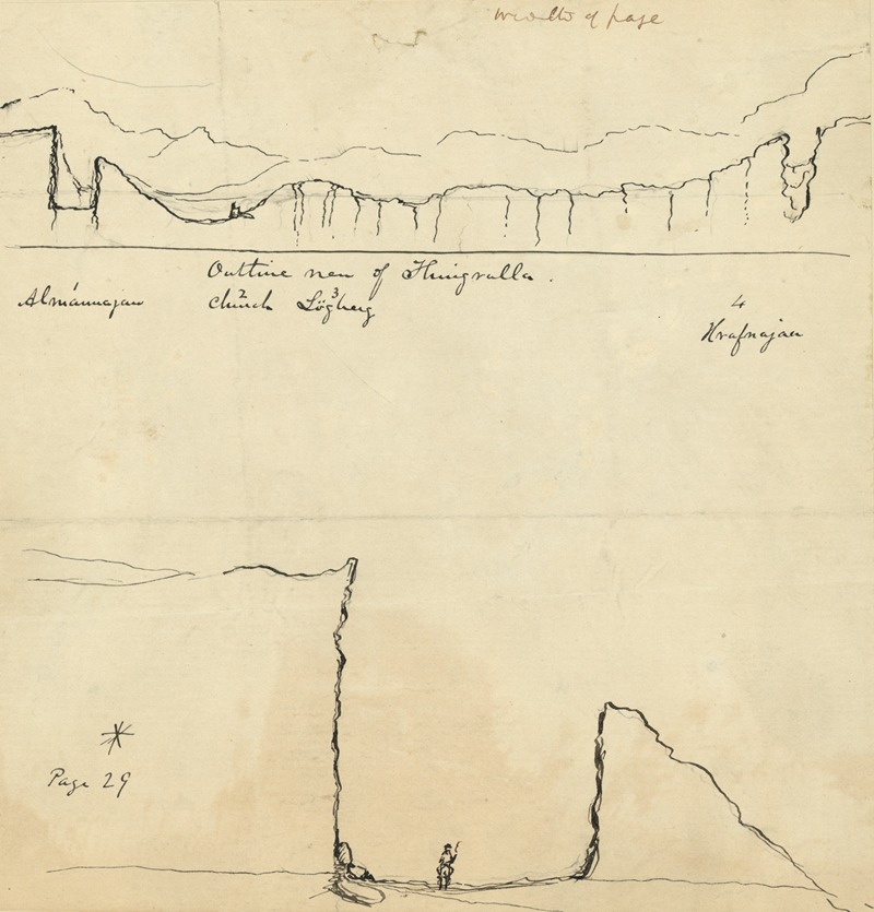Outline view of Thingvalla — Баярд Тейлор