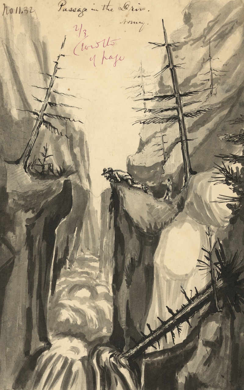 Passage in the Driv. Norway by Баярд Тейлор, 1856-1857 — digital art print download
