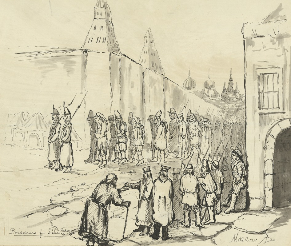 Prisoners for Siberia. Moscow by Баярд Тейлор, 1862-1863 — digital art print download