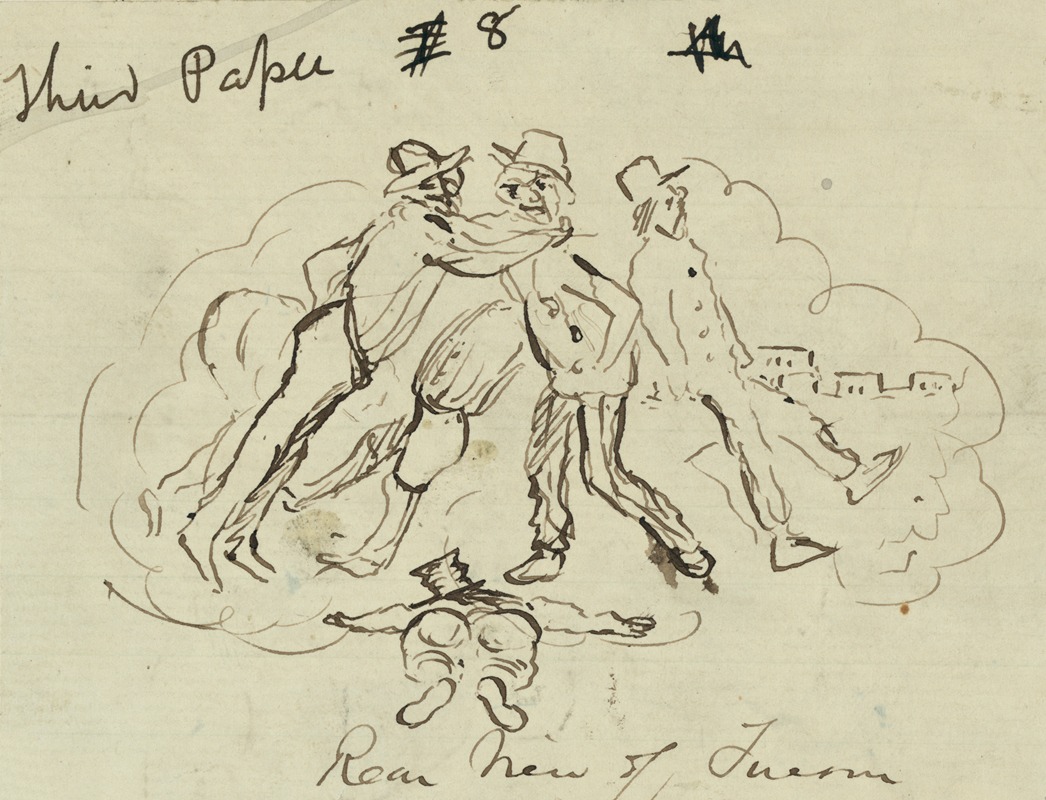 Rear view of Tuerm by Баярд Тейлор, 1856-1857 — digital art print download