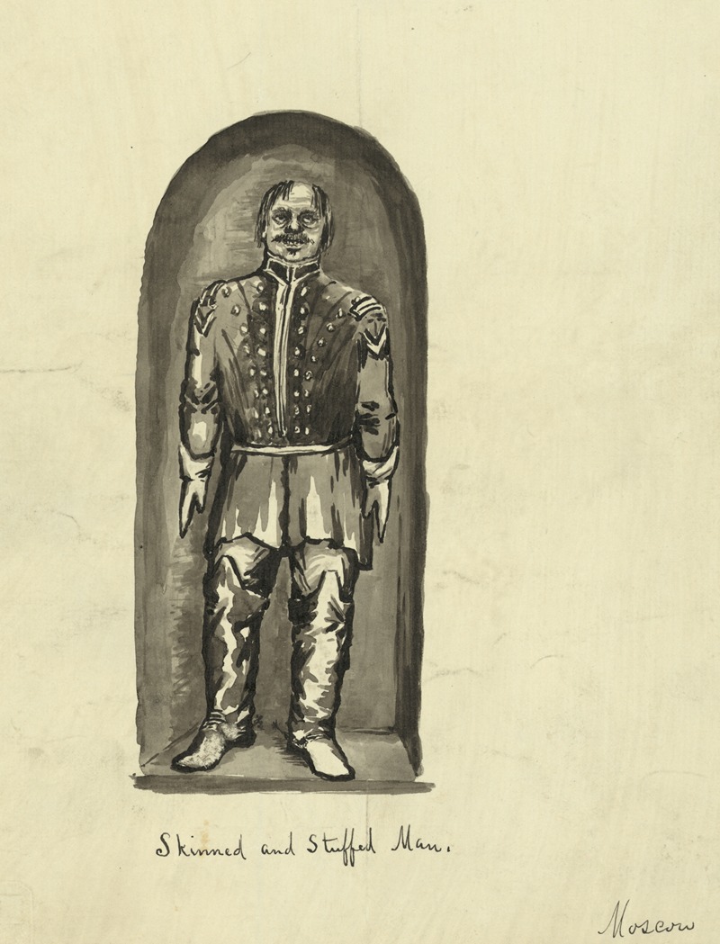 Skinned and stuffed man. Moscow by Баярд Тейлор, 1862-1863 — digital art print download