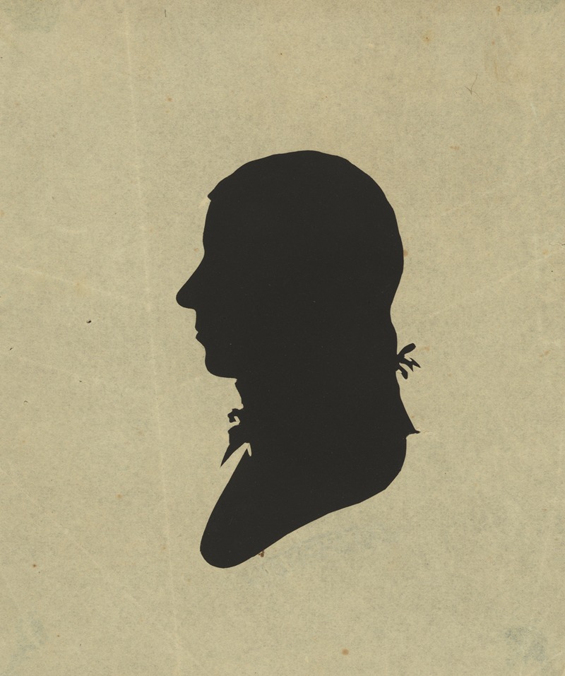 Silhouette of man facing left, no. 10 — Charles Willson Peale
