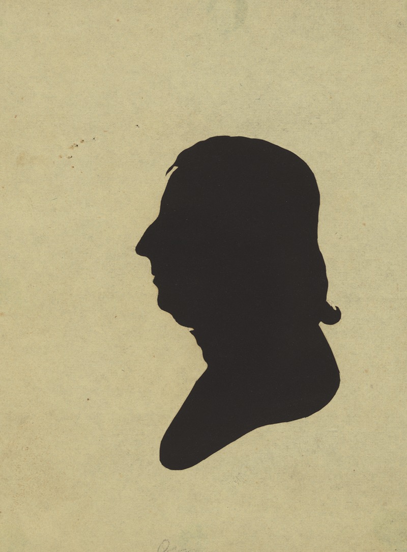 Silhouette of man facing left, no. 3 — Charles Willson Peale