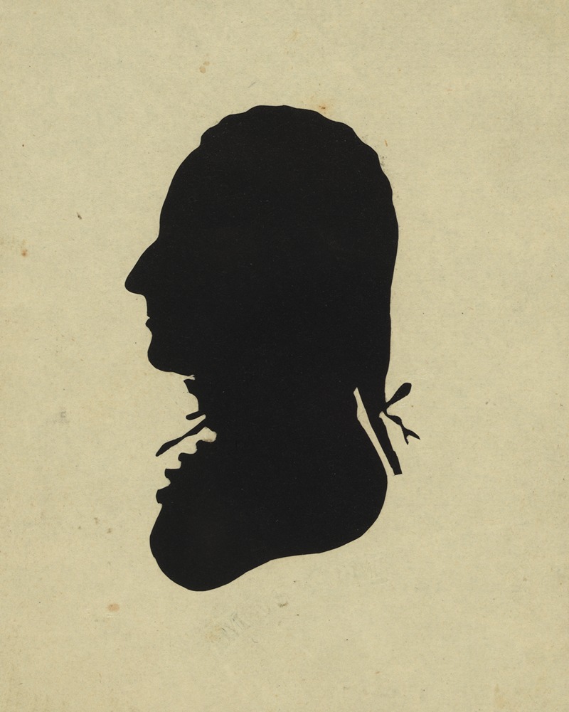Silhouette of man facing left, no. 7 — Charles Willson Peale
