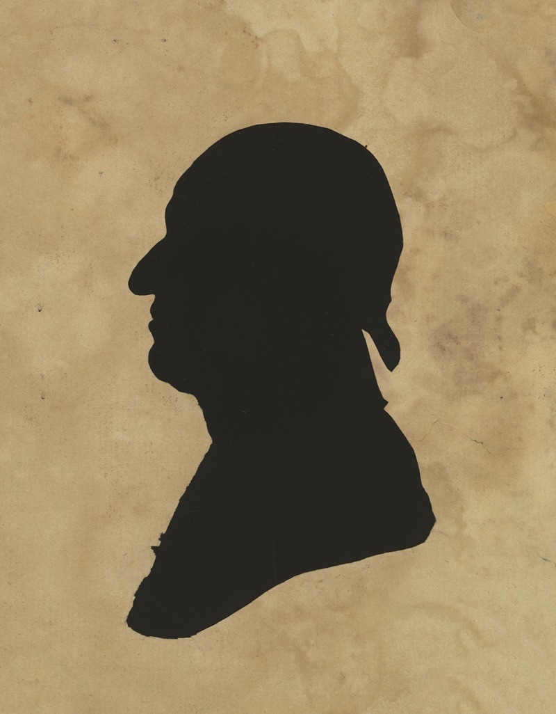 Silhouette of man facing left, no. 8 — Charles Willson Peale