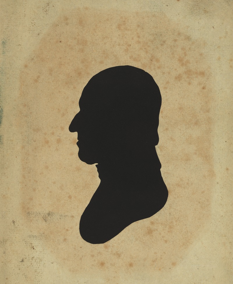 Silhouette of man facing left, no. 9 — Charles Willson Peale